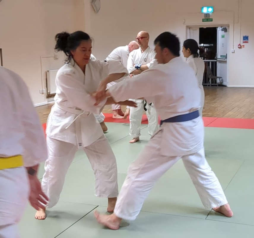 Students practising at London Aikido Dojo